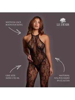 MATILDA - LACE BODYSTOCKING - ONE SIZE - BLACK