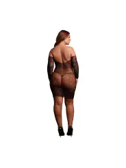 MATILDA - LACE MINI DRESS - QUEEN SIZE - BLACK