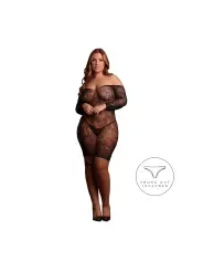MATILDA - LACE MINI DRESS - QUEEN SIZE - BLACK