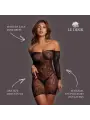 MATILDA - LACE MINI DRESS - ONE SIZE - BLACK