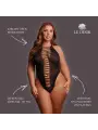 JORDAN - OPEN WORK BODY - QUEEN SIZE - BLACK