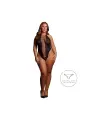 JORDAN - OPEN WORK BODY - QUEEN SIZE - BLACK