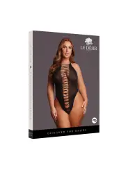 JORDAN - OPEN WORK BODY - QUEEN SIZE - BLACK