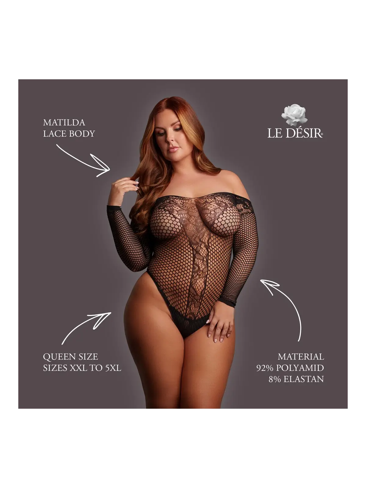 MATILDA - LACE BODY - QUEEN SIZE