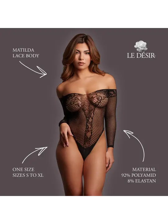 MATILDA - LACE BODY - ONE SIZE - BLACK