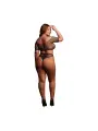 MELIA - OPEN WORK SET - QUEEN SIZE - BLACK