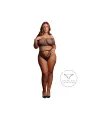MELIA - OPEN WORK SET - QUEEN SIZE - BLACK