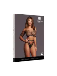 MELIA - OPEN WORK SET - ONE SIZE - BLACK