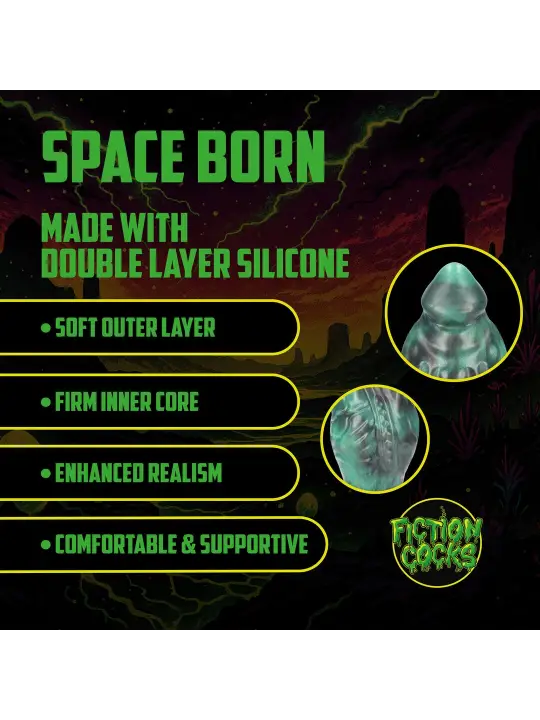 SPACE BORN - EGG PLUG - GREEN/BLACK