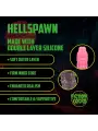HELLSPAWN - SILICONE DILDO - RED/BLACK