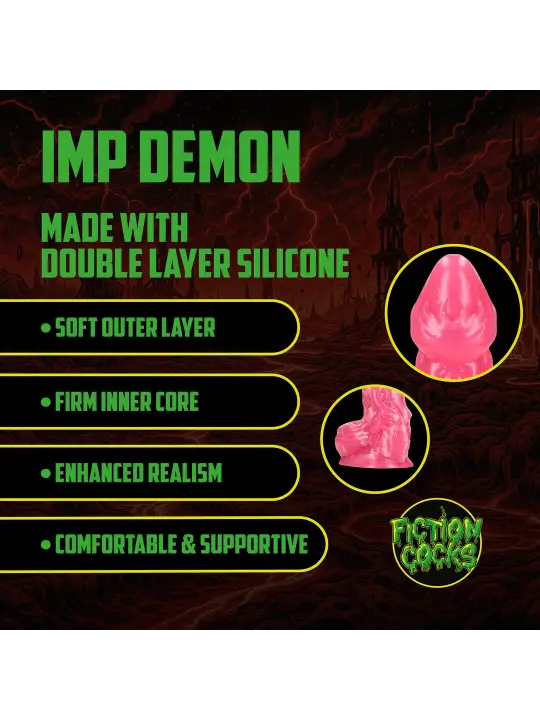 IMP DEMON - SILICONE DILDO - RED
