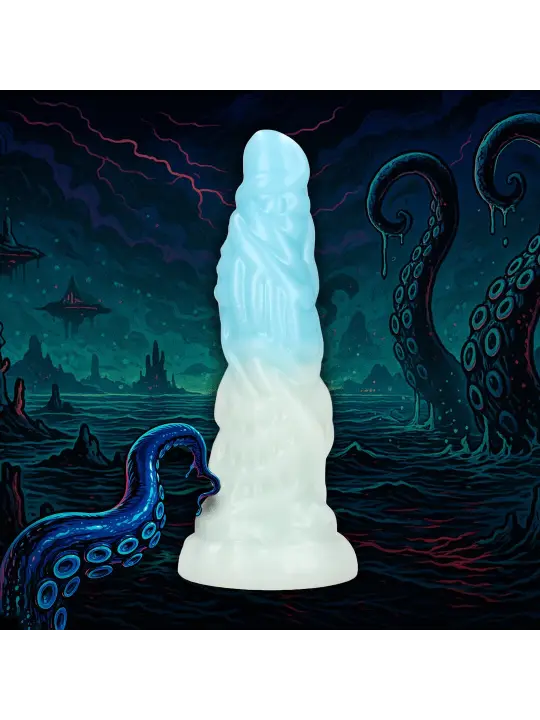 VEIN MASTER - SILICONE DILDO - BLUE/WHITE