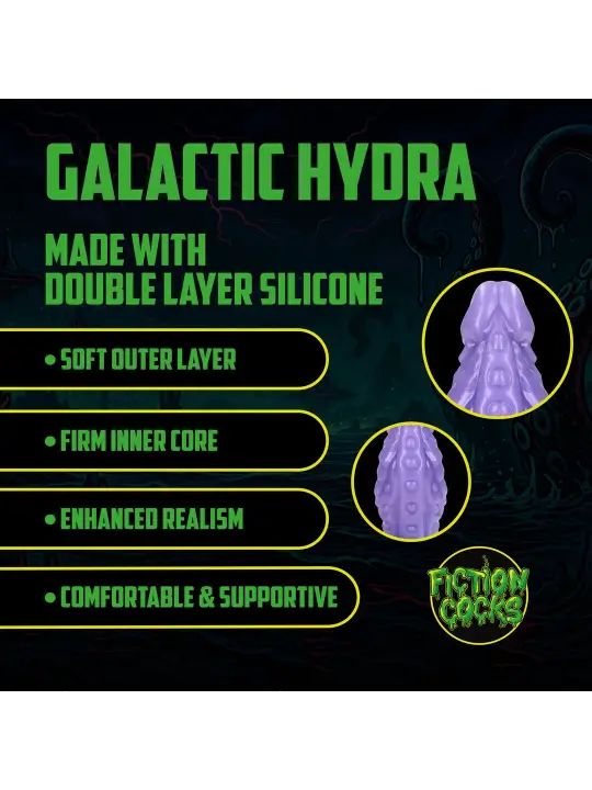 GALACTIC HYDRA - SILICONE DILDO - PURPLE/BLUE