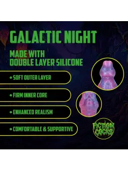 GALACTIC NIGHT FIEND - SILICONE DILDO - PURPLE