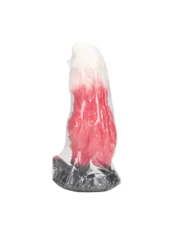 SPACE NIGHT FIEND - SILICONE DILDO - RED/WHITE