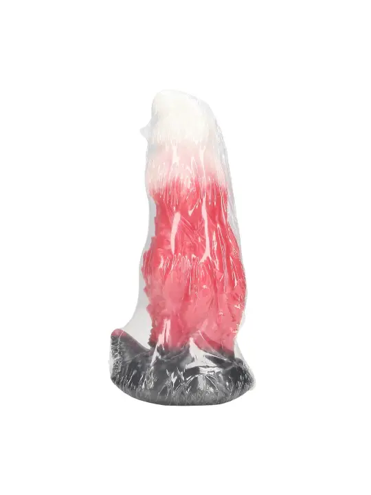 SPACE NIGHT FIEND - SILICONE DILDO - RED/WHITE