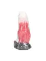SPACE NIGHT FIEND - SILICONE DILDO - RED/WHITE