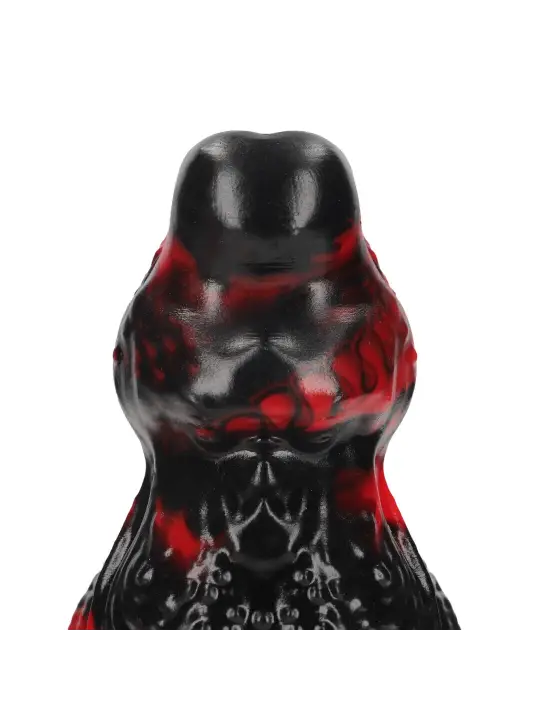 HELL NIGHT FIEND - SILICONE DILDO - RED/BLACK