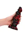 HELL NIGHT FIEND - SILICONE DILDO - RED/BLACK