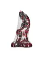 HELL INVADER - SILICONE DILDO - RED/BLACK