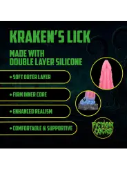 KRAKEN'S LICK - SILICONE DILDO - BLUE/RED