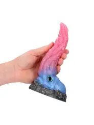 KRAKEN'S LICK - SILICONE DILDO - BLUE/RED