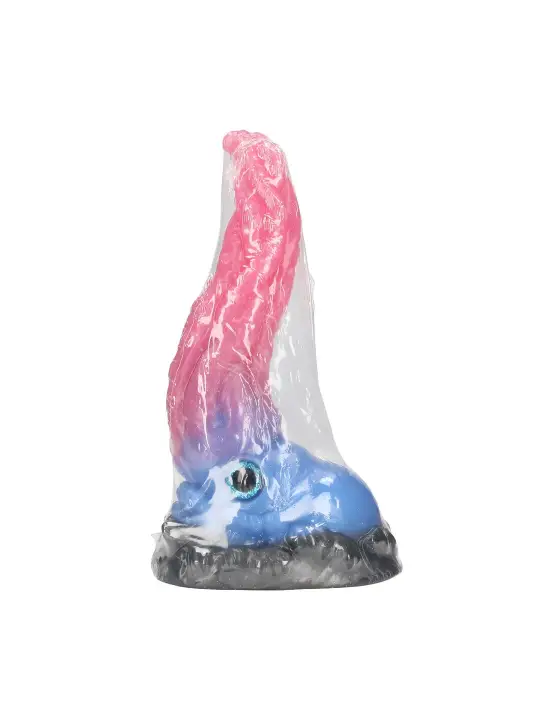 KRAKEN'S LICK - SILICONE DILDO - BLUE/RED