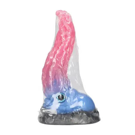 KRAKEN'S LICK - SILICONE DILDO - BLUE/RED