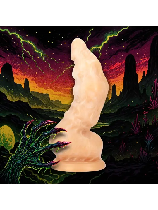 GOLDEN ALIEN INVADER - SILICONE DILDO - GOLDEN