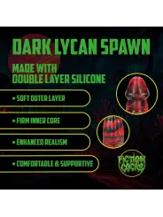 DARK LYCAN SPAWN - SILICONE DILDO - RED/BLACK