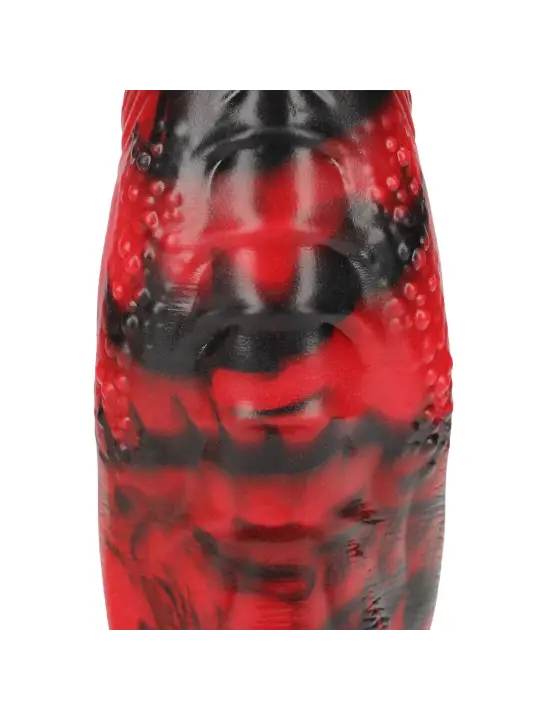 DARK LYCAN SPAWN - SILICONE DILDO - RED/BLACK