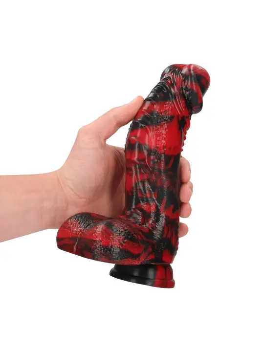 DARK LYCAN SPAWN - SILICONE DILDO - RED/BLACK