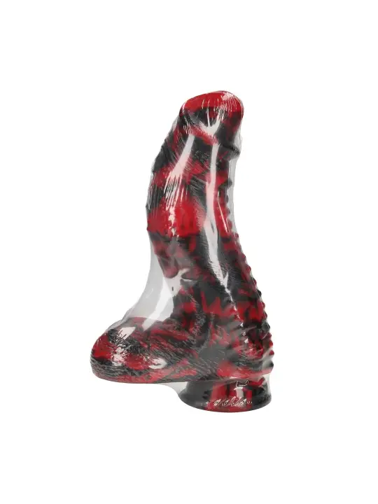 DARK LYCAN SPAWN - SILICONE DILDO - RED/BLACK