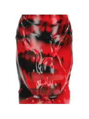 DEMON MASTER - SILICONE DILDO - RED/BLACK
