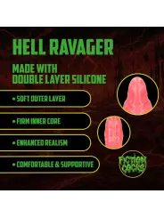 HELL RAVAGER - SILICONE DILDO - RED