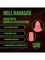 HELL RAVAGER - SILICONE DILDO - RED