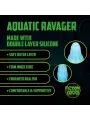 AQUATIC RAVAGER - SILICONE DILDO - BLUE