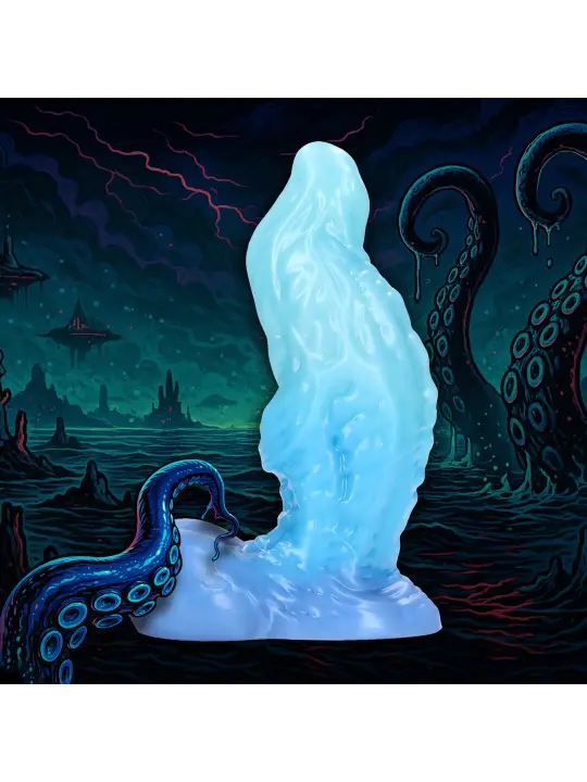 AQUATIC RAVAGER - SILICONE DILDO - BLUE