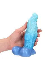 AQUATIC RAVAGER - SILICONE DILDO - BLUE