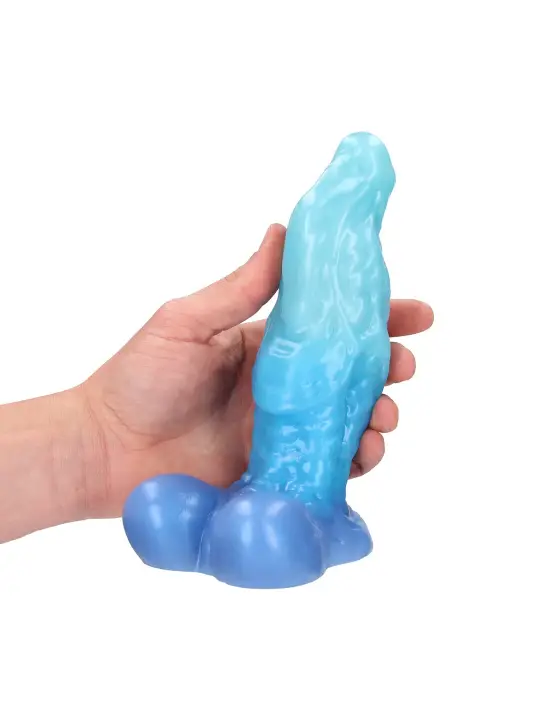 AQUATIC RAVAGER - SILICONE DILDO - BLUE