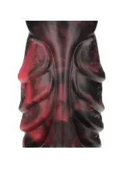 INFERNAL DEMON - SILICONE DILDO - RED/BLACK