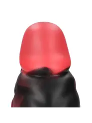 INFERNAL DEMON - SILICONE DILDO - RED/BLACK