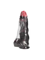 INFERNAL DEMON - SILICONE DILDO - RED/BLACK