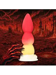 WHIPPED BERRY - SILICONE BUTT PLUG - RED/YELLOW