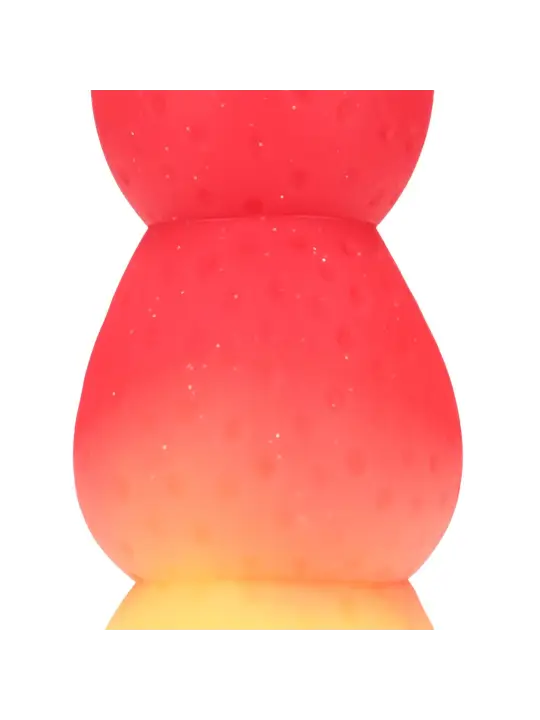 WHIPPED BERRY - SILICONE BUTT PLUG - RED/YELLOW