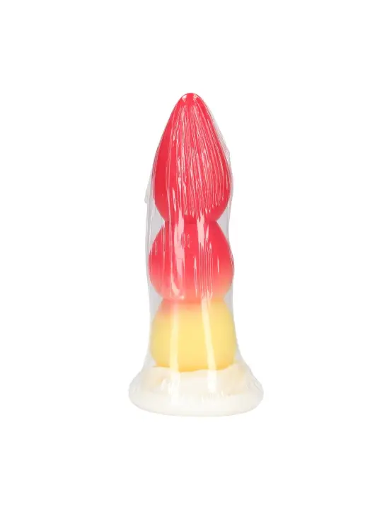 WHIPPED BERRY - SILICONE BUTT PLUG - RED/YELLOW