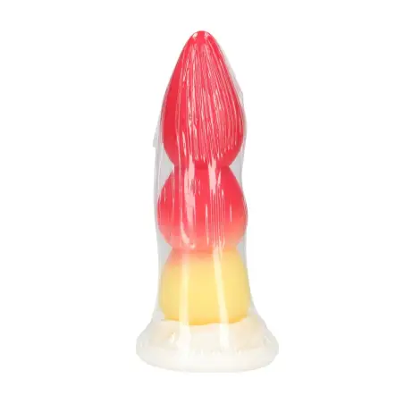 WHIPPED BERRY - SILICONE BUTT PLUG - RED/YELLOW