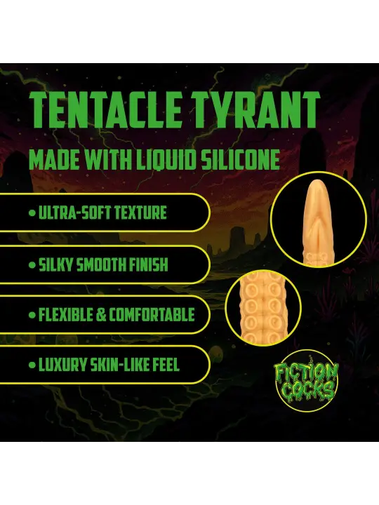 TENTACLE TYRANT - ANAL SNAKE - 21.7 / 55 CM - GOLDEN