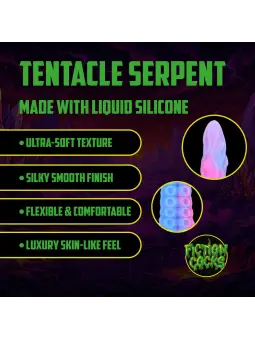 TENTACLE SERPENT - ANAL SNAKE - 19.7 / 50 CM - PURPLE/BLUE