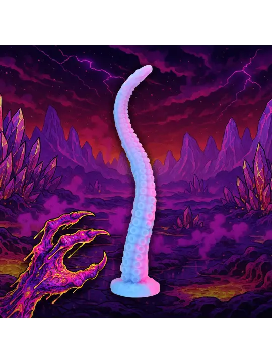TENTACLE SERPENT - ANAL SNAKE - 19.7 / 50 CM - PURPLE/BLUE